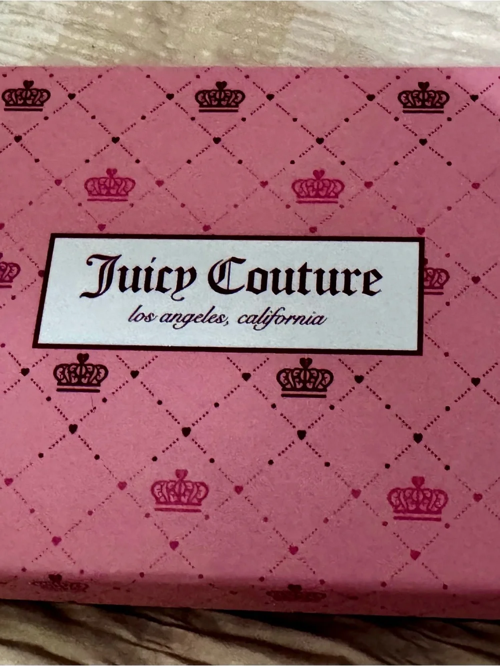 Juicy Couture Gold Crown Stud Earrings with Matching Crown Keyring
